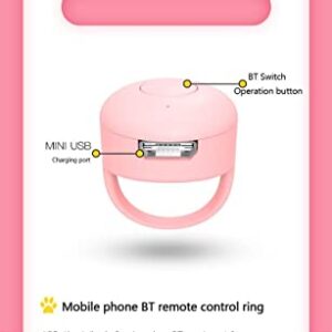 Social Media Swiper Bluetooth Device Lazy Scrolling for Tiktok, Instagram, Snapchat and Facebook (Pink)