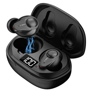 y-spio wireless earbuds, bluetooth 5.2 earphones with hd mic, touch control wireless bluetooth headphones, in-ear hifi stereo wireless headphones, super light bluetooth earbuds for ios android phone