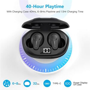 Y-SPIO Wireless Earbuds, Bluetooth 5.2 Earphones with HD Mic, Touch Control Wireless Bluetooth Headphones, in-Ear HiFi Stereo Wireless Headphones, Super Light Bluetooth Earbuds for iOS Android Phone