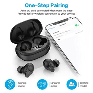 Y-SPIO Wireless Earbuds, Bluetooth 5.2 Earphones with HD Mic, Touch Control Wireless Bluetooth Headphones, in-Ear HiFi Stereo Wireless Headphones, Super Light Bluetooth Earbuds for iOS Android Phone