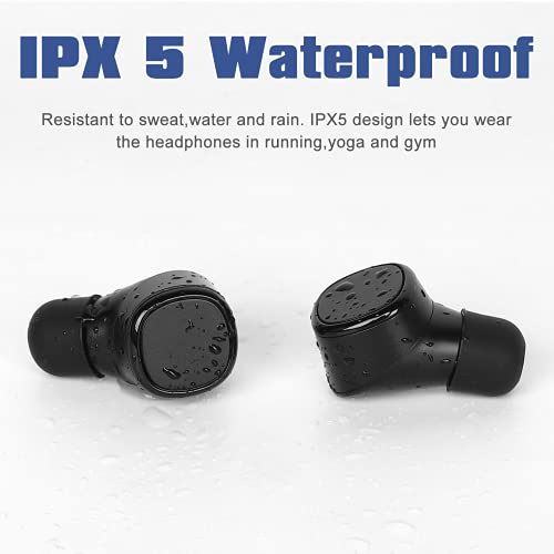 UrbanX X7 Sports Wireless Earbuds 5.0 IPX5 Waterproof Touch Control True Wireless Earbuds with Mic Earphones in-Ear Deep Bass Built-in Mic Bluetooth Headphones for Samsung Galaxy Tab A7 10.4 (2020)