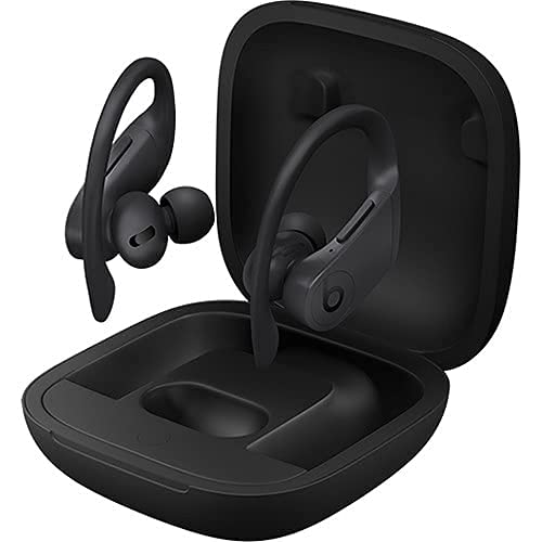 Beats_by_dre Powerbeats Pro in-Ear Wireless Headphones (Black) Bundle - 9 Hours of Listening Time, Sweat Resistant Earbuds - with Headphone Cleaner, Extra USB Power Cube - Pro Bundle (Renewed)