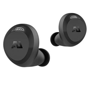 ausounds AU-Stream Hybrid Bluetooth True Wireless Hybrid Active Noise Cancelling Earbuds with Touch Controls, Wireless Charging Case, and Premium Dynamic Drivers, Black