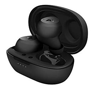 ausounds AU-Stream Hybrid Bluetooth True Wireless Hybrid Active Noise Cancelling Earbuds with Touch Controls, Wireless Charging Case, and Premium Dynamic Drivers, Black