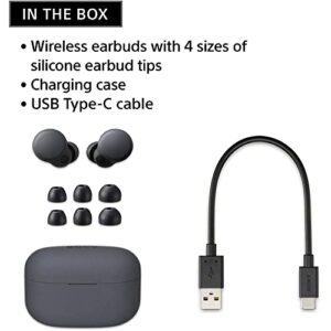 Sony WFLS900N/W LinkBuds S Truly Wireless Noise Canceling Earbuds (White) Bundle with Bundle with Deco Gear Portable Charger