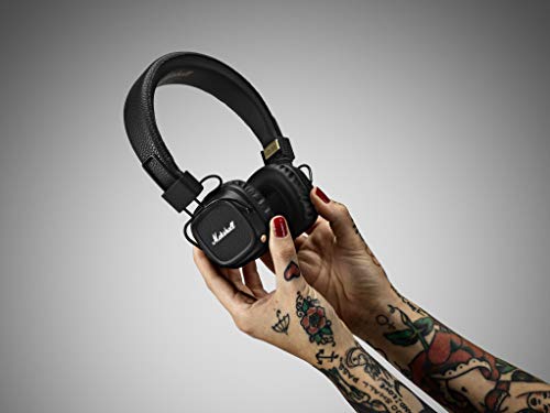 Marshall Major II Bluetooth On-Ear Headphones, Black (4091378) - Discontinued