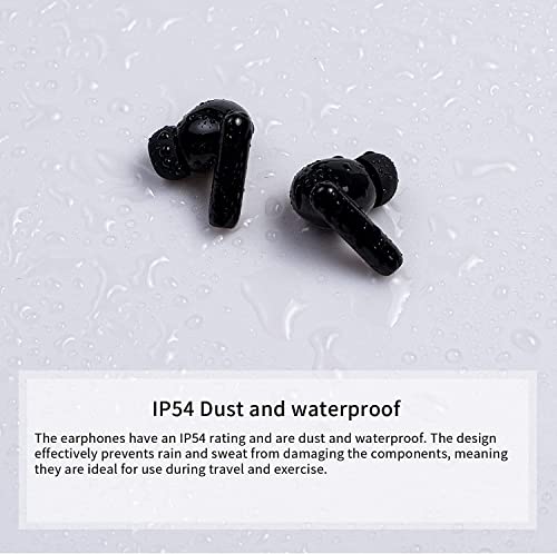 TWSUSQR Y113 Hybrid Active Noise Cancelling TWS Wireless Earbuds, ANC Bluetooth Earbuds, AI Phone Call Noise Cancellation, AAC HD decoding, IP54 Waterproof, Quick Charge, Deep Bass