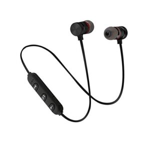 heave wireless earbuds,bluetooth headphones,magnetic earbuds hifi stereo in ear sports earphones with noise cancellation mic for gym workout running black
