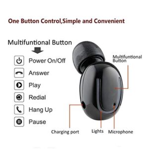 STech Air-i10 True Wireless Earbuds Bluetooth v5 Headphones, Waterproof, Incredible Stereo Hi-Fi Sound, 200H Standby, Auto Pairing, Auto Charging, Charging case (Black)