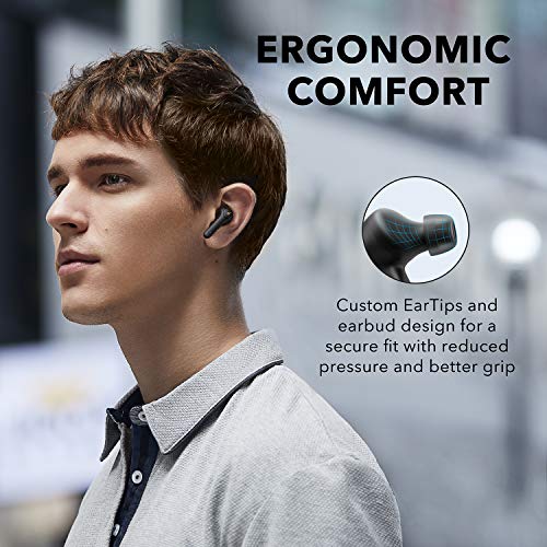 Soundcore Anker Life P2 True Wireless Earbuds with Travel Case, 4 Mics, CVC 8.0 Noise Reduction, Graphene Driver, Clarity Sound, USB C, 40H Playtime, IPX7 Waterproof, Commute, Work(Renewed)