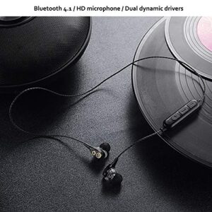 Bluetooth Wireless in-Ear Neckband Headset, with TF MP3 Flash Memory Card SD Card Stereo Earbuds Headphone Bluetooth 4.1 in Ear Headphones Sport Earpiece Earphone