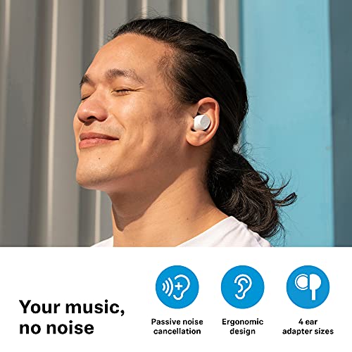 Sennheiser CX True Wireless Earbuds - Bluetooth in-Ear Headphones for Music and Calls with Passive Noise Cancellation, Customizable Touch Controls, and 27-Hour Battery Life, White (Renewed)