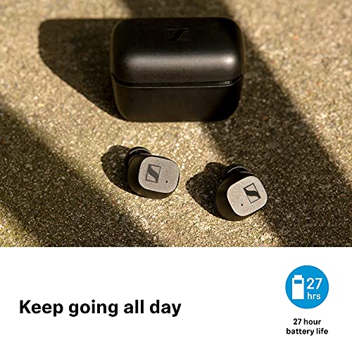 Sennheiser CX True Wireless Earbuds - Bluetooth in-Ear Headphones for Music and Calls with Passive Noise Cancellation, Customizable Touch Controls, and 27-Hour Battery Life, White (Renewed)