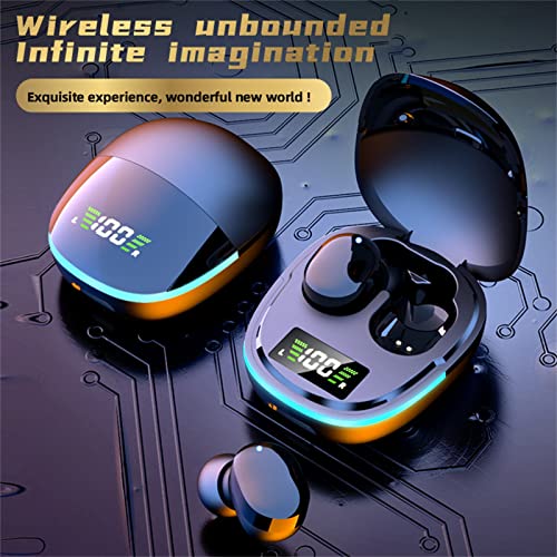 SHANZG LED Breathing Lamp Digital Display Touch-Control Wireless Bluetooth Earphones Headphones in Ear Earbuds Headset Ipx5 Waterproof Earphones Bluetooth 5.1+EDR