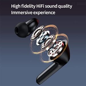 HiFi Noise Reduction Headphones with Luminous LED Aperture - Stereo Surround Sound - Bluetooth 5.3 - Digital Display Noise Reduction Bluetooth Headset - Touch-Control Immersive Premium Sound Earbuds