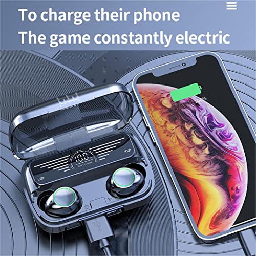 HiFi Noise Reduction Headphones with Luminous LED Aperture - Stereo Surround Sound - Bluetooth 5.3 - Digital Display Noise Reduction Bluetooth Headset - Touch-Control Immersive Premium Sound Earbuds