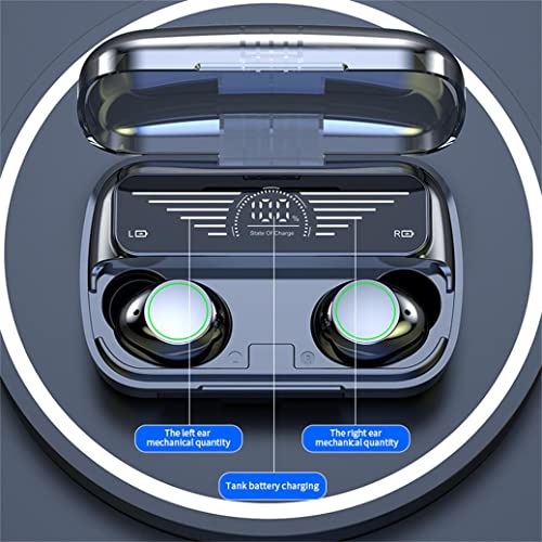 HiFi Noise Reduction Headphones with Luminous LED Aperture - Stereo Surround Sound - Bluetooth 5.3 - Digital Display Noise Reduction Bluetooth Headset - Touch-Control Immersive Premium Sound Earbuds