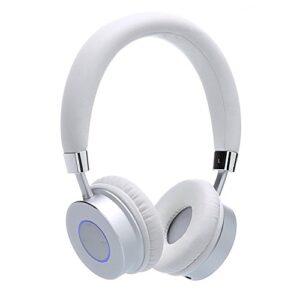 contixo kb-200 premium kids headphones with volume limit controls (max 85db), bluetooth wireless headphones over-the-ear with microphone (white) – best gift