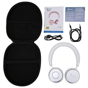 Contixo KB-200 Premium Kids Headphones with Volume Limit Controls (Max 85dB), Bluetooth Wireless Headphones Over-The-Ear with Microphone (White) - Best Gift