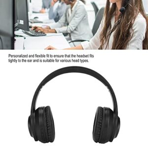 Over Ear Headphones, Foldable Head Mounted Hi-Fi Stereo Headset Noise Canceling Headset with AUX Audio Interface, for Cell Phone