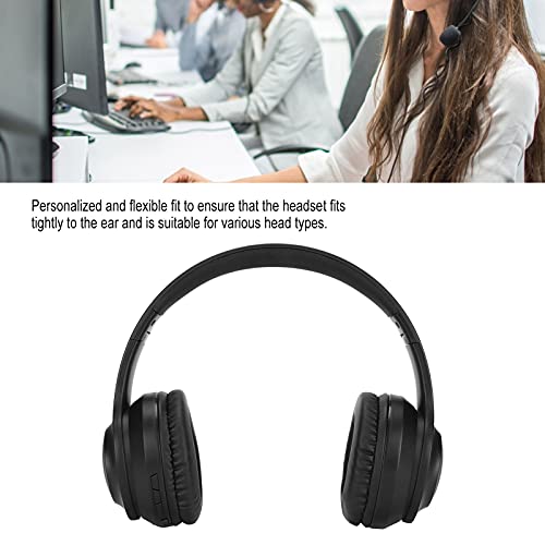 Over Ear Headphones, Foldable Head Mounted Hi-Fi Stereo Headset Noise Canceling Headset with AUX Audio Interface, for Cell Phone