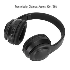 Over Ear Headphones, Foldable Head Mounted Hi-Fi Stereo Headset Noise Canceling Headset with AUX Audio Interface, for Cell Phone