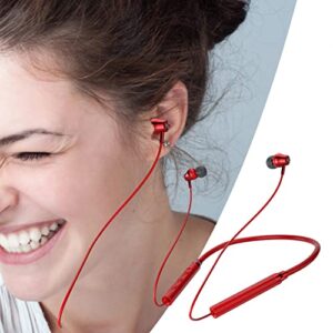 a03 wireless bluetooth 5.0 neck hanging earphones fashion in-ear sport headphones, button control volume sound effect