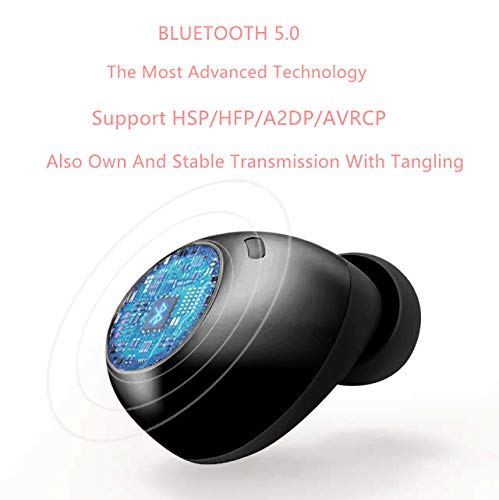 CHEERLINK Wireless Earbuds Bluetooth Headphones 5.0 Earphone, 3D Stereo Sound Earphones Portable with Charging Case Bulid-in Mic IPX7 Waterproof Earbuds TWS for Work/Running/Travel/Gym