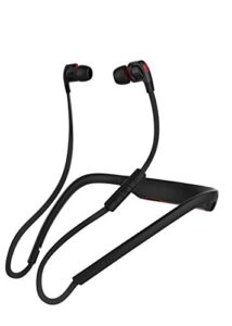 skullcandy smokin’ buds 2 in-ear bluetooth wireless earbuds with microphone -black/red (certified refurbished)