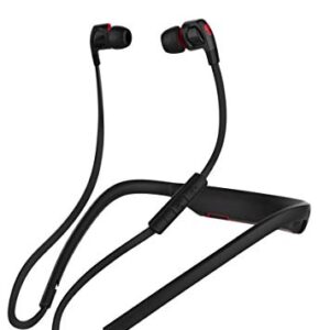 Skullcandy Smokin' Buds 2 In-Ear Bluetooth Wireless Earbuds with Microphone -Black/Red (Certified Refurbished)