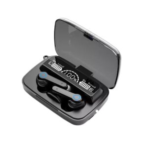 for blu g91s true wireless earbuds bluetooth 5.1 headset touch control with led digital display charging case, noise cancelling earbuds with mic