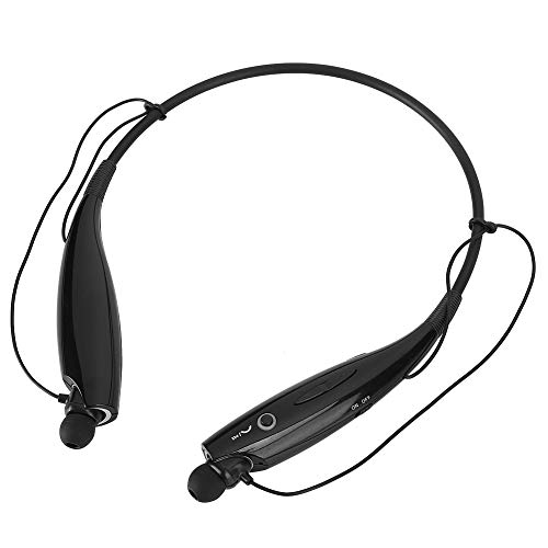 S erounder Bluetooth Headset 5.0,HV-800 HiFi Stereo Neckband Bluetooth Earphones Retractable Wireless Sports Earphone with Magnetic Earbuds for Sport,Running(Black)