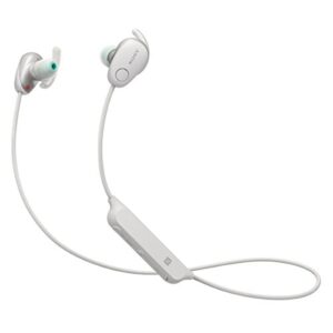 sony sp600n wireless noise canceling sports in-ear headphones, white (wi-sp600n/w)