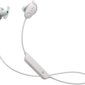 Sony SP600N Wireless Noise Canceling Sports In-Ear Headphones, White (WI-SP600N/W)