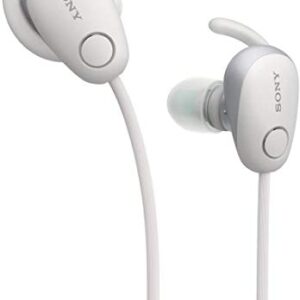 Sony SP600N Wireless Noise Canceling Sports In-Ear Headphones, White (WI-SP600N/W)