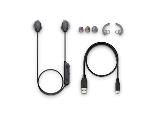 Sony SP600N Wireless Noise Canceling Sports In-Ear Headphones, White (WI-SP600N/W)