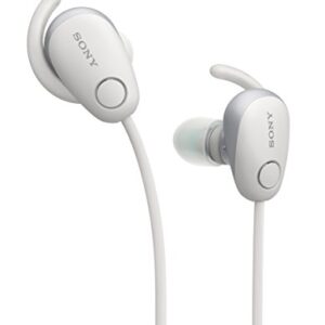 Sony SP600N Wireless Noise Canceling Sports In-Ear Headphones, White (WI-SP600N/W)