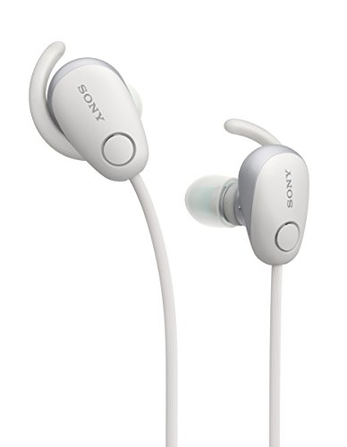 Sony SP600N Wireless Noise Canceling Sports In-Ear Headphones, White (WI-SP600N/W)