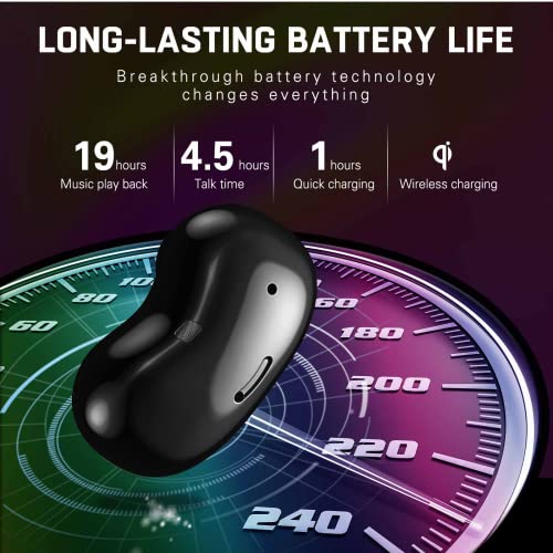 UrbanX Street Buds Live True Wireless Earbud Headphones for Samsung Galaxy M30 - Wireless Earbuds w/Active Noise Cancelling - Black (US Version with Warranty)