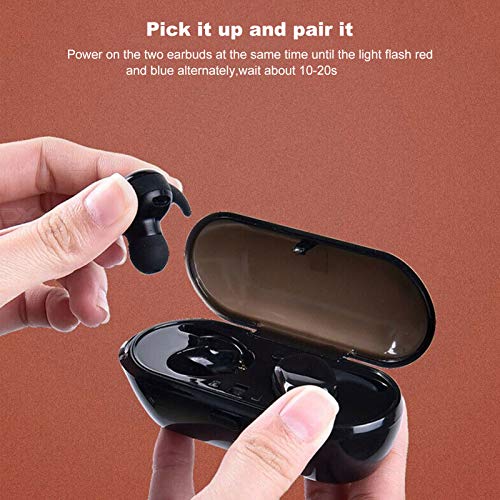 Dilwe Wireless Earbuds Sports, Bluetooth Headset, Touch Control Wireless Bluetooth Headphone, Stereo in-Ear Headphones for Running/Workout