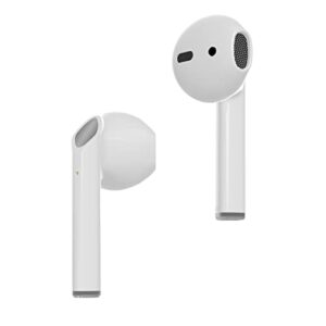 M.TADPOLE Wireless Earbuds Bluetooth 5.1 Smart Touch TWS Semi-in-Ear Sports Stereo Bluetooth Headphones, LED Power Display (White)