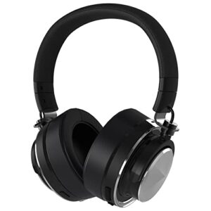 targeal over ear anc headphones wireless bluetooth – high fidelity stereo studio headphones with mic – active noise canceling/ambient transparency mode – 40mm driver