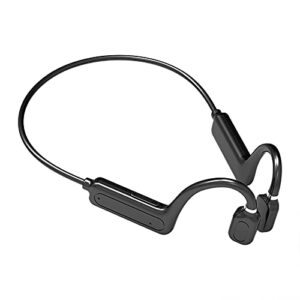 ztgd g1-1 wireless bluetooth bone conduction headphones bluetooth-compatible earphone ipx5 waterproof ear hook swear-proof wireless headphone for sports black