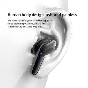 Hksany Wireless Earbuds Bluetooth 5.0 Headphones with USB C Fast Charge Noise Canceling Mics 44H Playtime Touch Control Water Resistance Hi-Fi Stereo Earphones for iOS/Android/Business/Exercise/Work