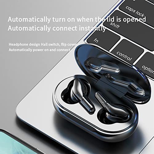 Hksany Wireless Earbuds Bluetooth 5.0 Headphones with USB C Fast Charge Noise Canceling Mics 44H Playtime Touch Control Water Resistance Hi-Fi Stereo Earphones for iOS/Android/Business/Exercise/Work