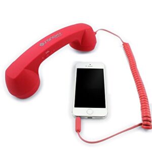 SANOXY Retro Handset -Old-School Style POP Handset for iPhone, iPad, iPod, and Android Phones (Red)