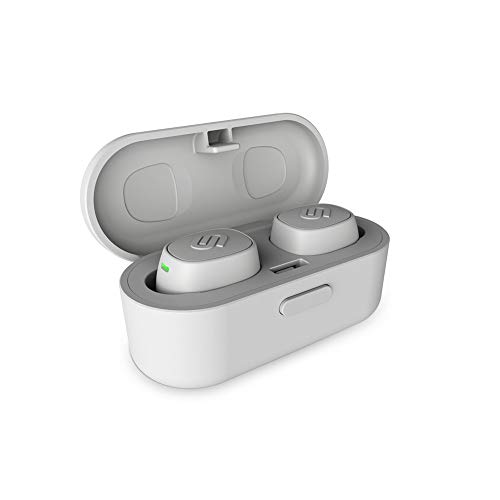 Urbanista Tokyo True Wireless Earbuds 16H Playtime Bluetooth 5.0 with Charging Case, Multi Function Button Earphones Compatible with Android and iOS - White