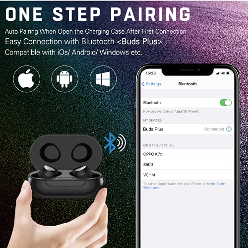 Urbanx Street Buds Plus True Wireless Earbud Headphones for Galaxy Phones Folder2 - Wireless Earbuds w/Hands-Free Controls - Black (US Version with Warranty)