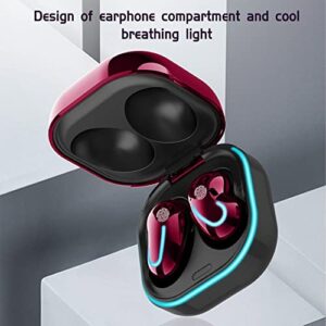 Wireless Earbuds Bluetooth Earphone in Ear Light-Weight Headphones Built-in Microphone Immersive Premium Sound with Charging Case (Purple)