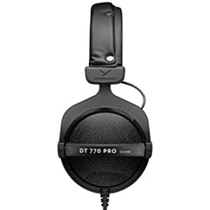 beyerdynamic DT 770 PRO 80 Ohm Over-Ear Studio Headphones in Gray. Enclosed design, wired for professional recording and monitoring